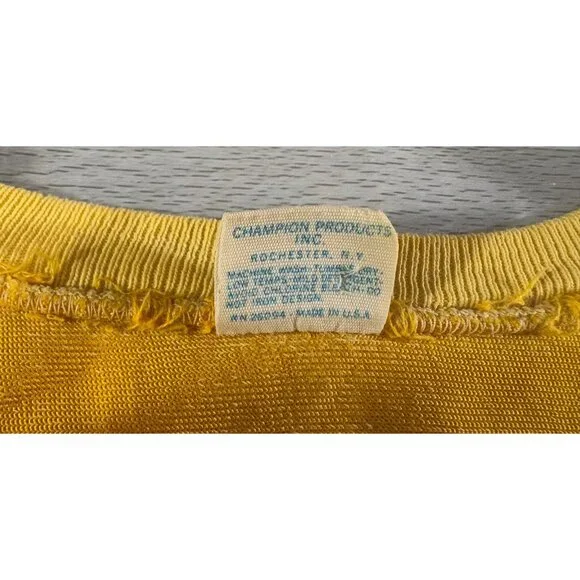 Champion Iowa State Jersey size L color yellow red 1970's Vintage - Picture 3 of 9